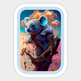 Blue Koala Sticker